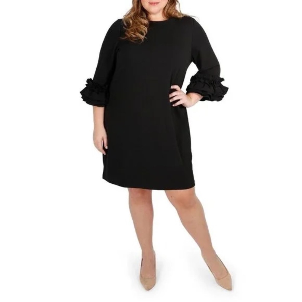 NWT Maree Pour Toi Ruffle-Cuff Sheath Dress - size 16